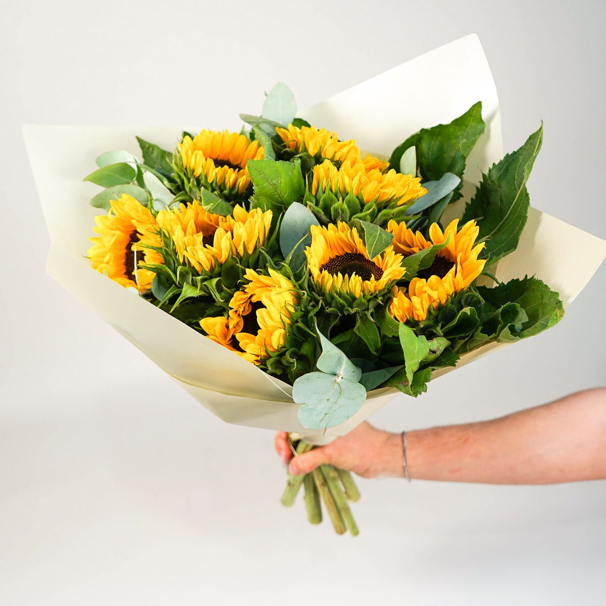 21 Stem Simply Sunflowers Flower Bouquet with Greetings Card