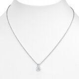 0.7ct Diamond Pendant, 18k White Gold