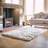Bowron Sheepskin Area Rug 120 x 180cm in Champagne Bowron Sheepskin Area Rug 120 x 180cm in Champagne