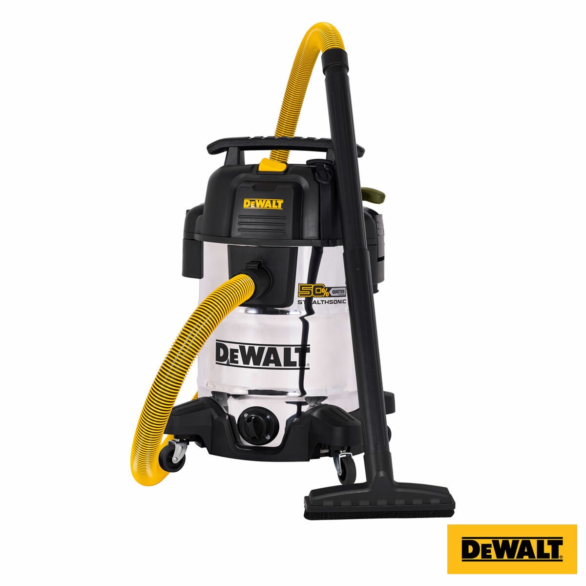 DEWALT® Wet & Dry Corded Vacuum Cleaner, 45 Litre with 2.1m Hose DEWALT® Wet & Dry Corded Vacuum Cleaner, 45 Litre with 2.1m Hose