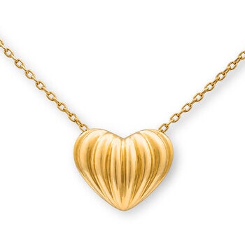 14ct Yellow Gold Textured Heart Pendant 14ct Yellow Gold Textured Heart Pendant