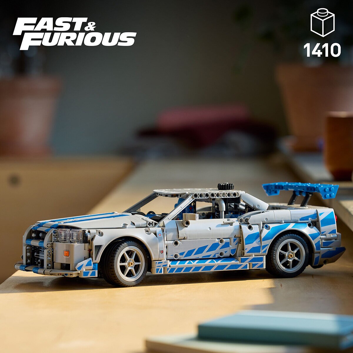 LEGO Technic 2 Fast 2 Furious Nissan Skyline GT-R (R34) Car - Model 42210 (18+ Years)