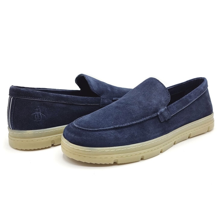 Penguin Men's Sueded Loafer in Navy