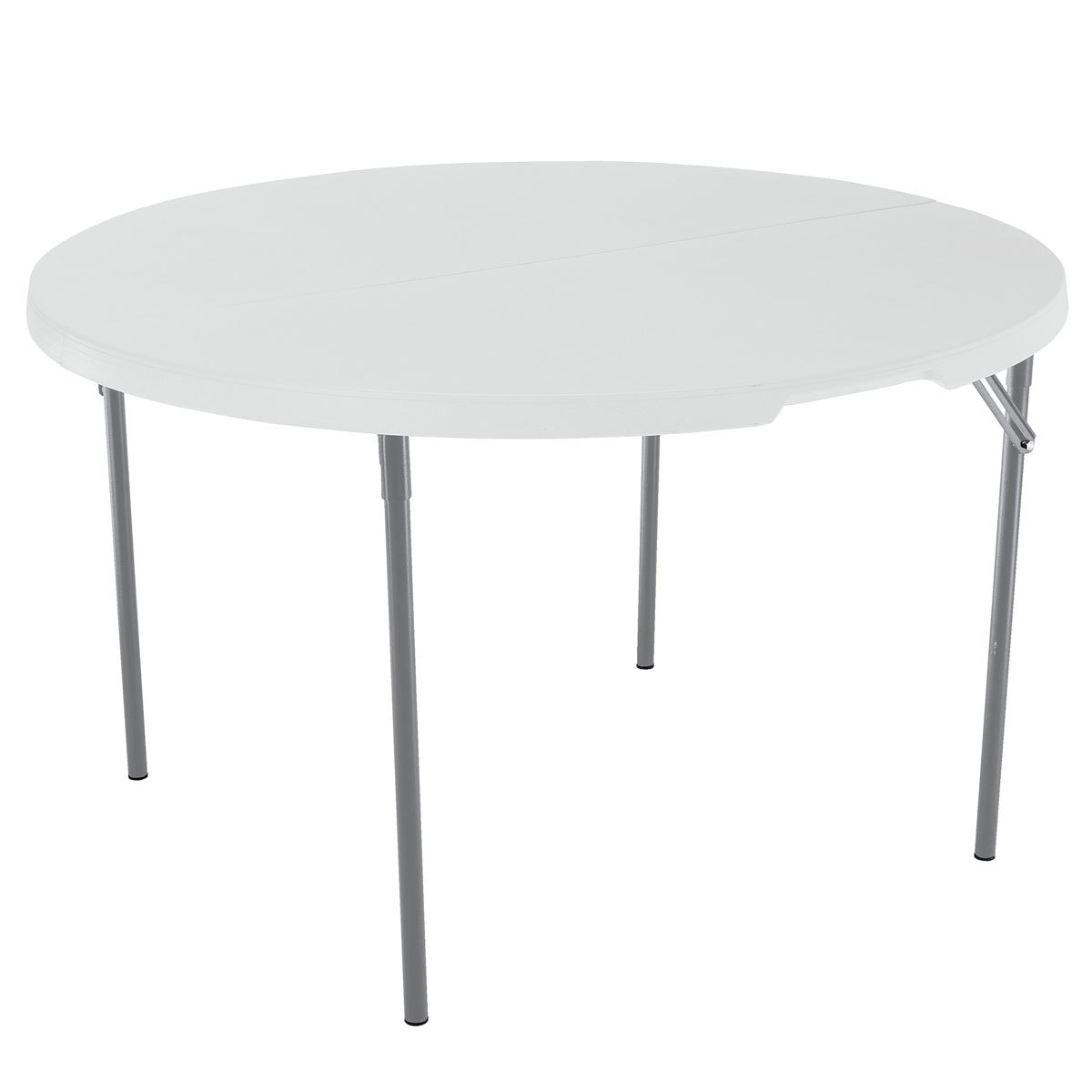 Lifetime 48" (4ft) Round Fold in Half Commercial Table in White Graphite