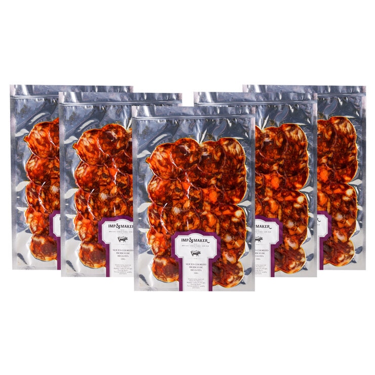 IMP & MAKER Sliced Chorizo Iberico De Bellota, 5x100g IMP & MAKER Sliced Chorizo Iberico De Bellota, 5x100g