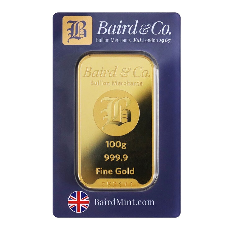 100g Gold Minted Bar