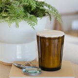 Sand and Fog Scalloped Candle (BROWN)