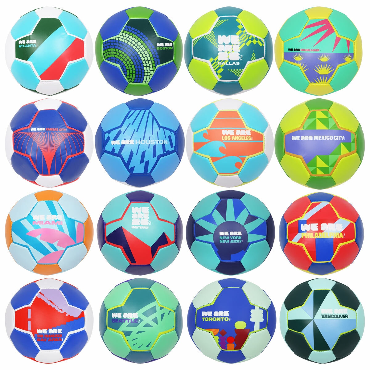 Lifestyle image showing the FIFA World Cup 2026 Host City Footballs