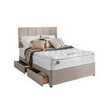 Silentnight Eco Comfort 800 Pillowtop Mattress & Sandstone Divan in 5 Sizes