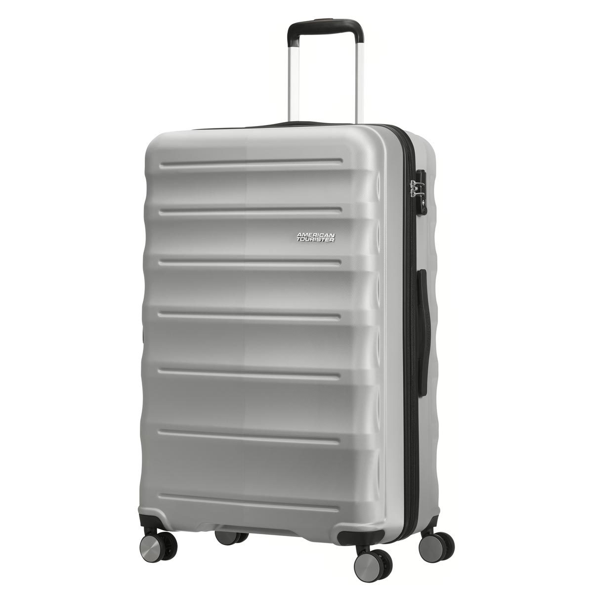 American Tourister Speedlink 3 Piece Hardside Suitcase Set in Silver ...