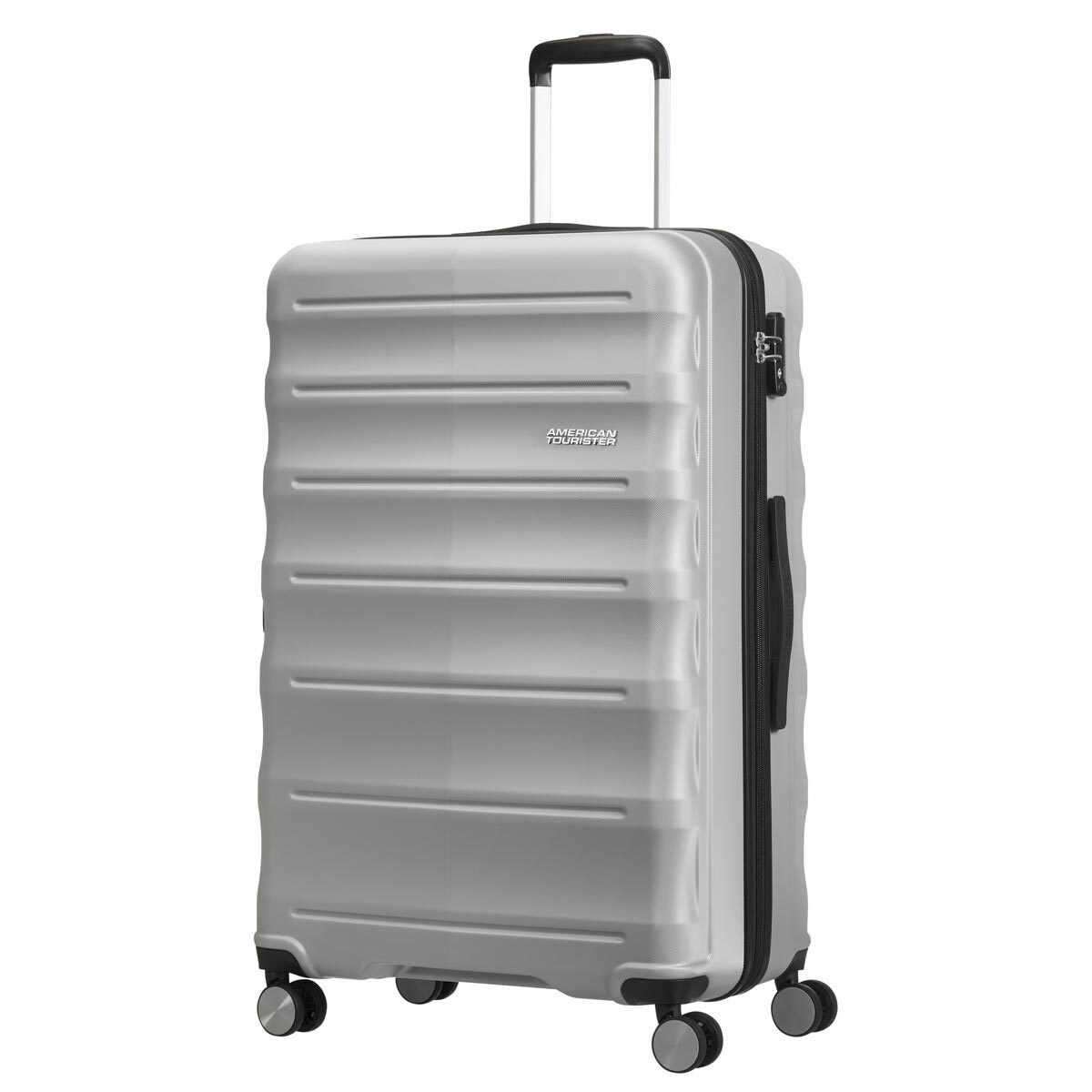 American Tourister Speedlink 3 Piece Hardside Suitcase Set in Silver
