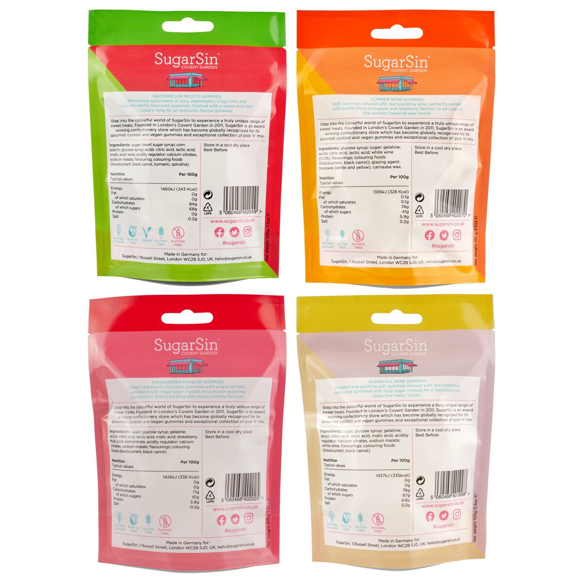 Back of Pack of Sugarsin