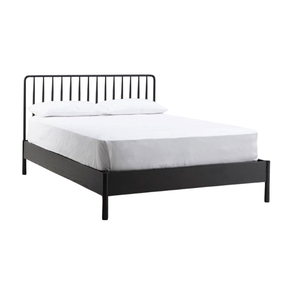 Gallery Wycombe Black Oak Bed Frame, Double