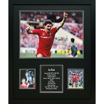 Ian Rush Signed Framed Liverpool Photograph