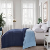 Hotel Grand Reversible Coverless Double Duvet in Blue