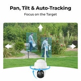 Reolink Argus PT Ultra 4K 8MP Wireless Pan & Tilt Solar/Battery Camera with Spotlights + 64GB SD Card - 2 Pack