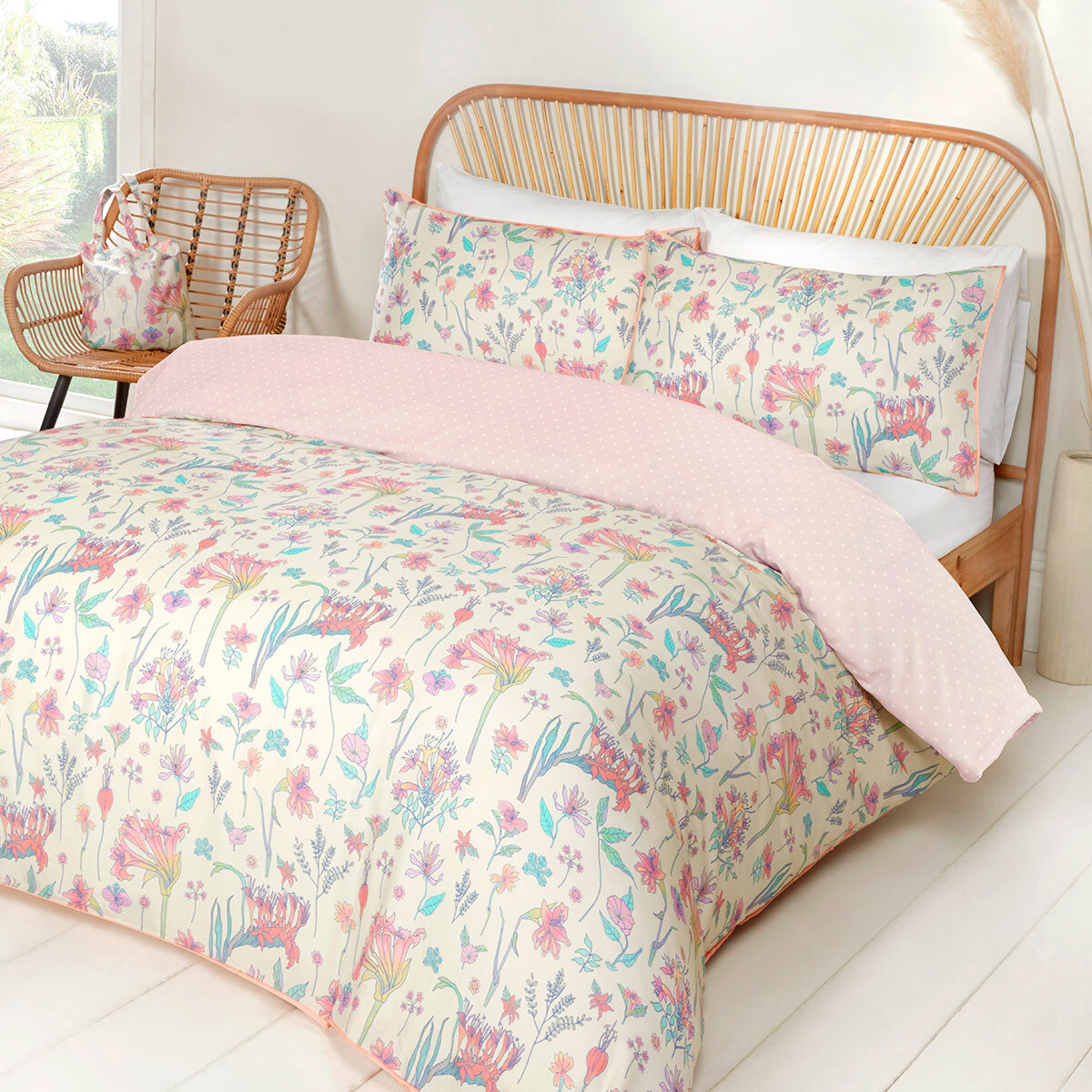 Tabitha Webb Botanical Cotton 3 Piece Bed Set in 4 Sizes