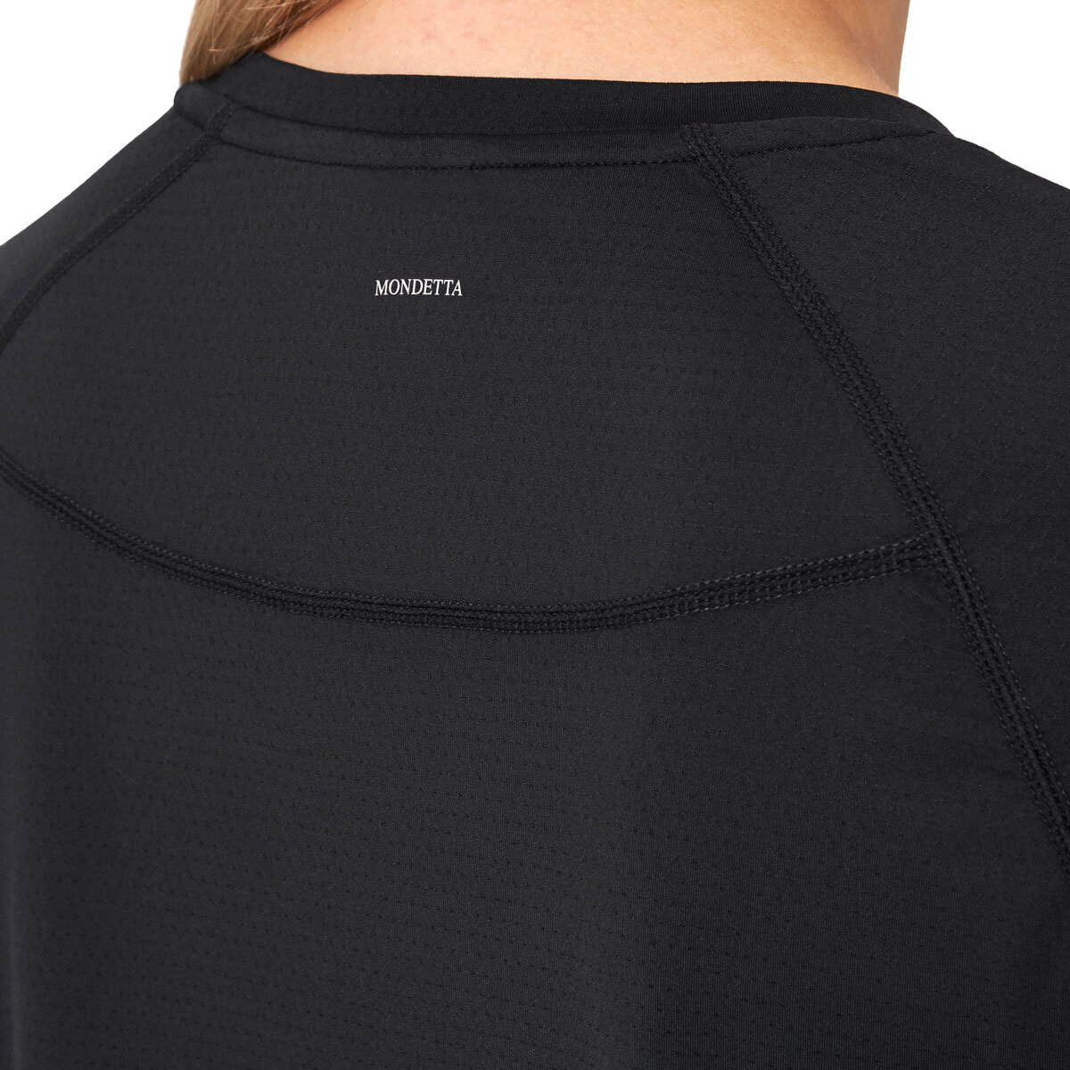 Mondetta Ladies Raglan Active Tee in Black
