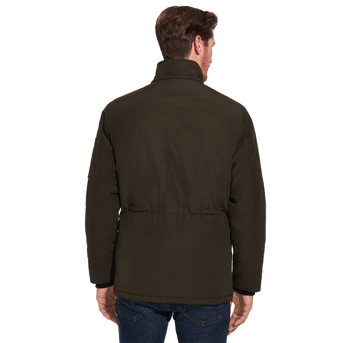 Weatherproof Men's Techno Cotton Hooded Parka in Green Costco UK