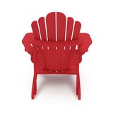 Leisure Line Adirondack Faux Wood Garden Chair in Red