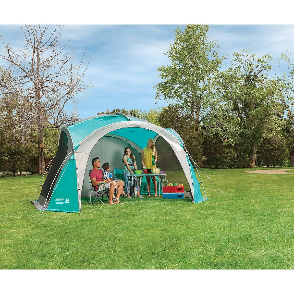 Coleman 12 x 12ft (3.65 x 3.65m) Large Event Dome Shelter with Screen Walls