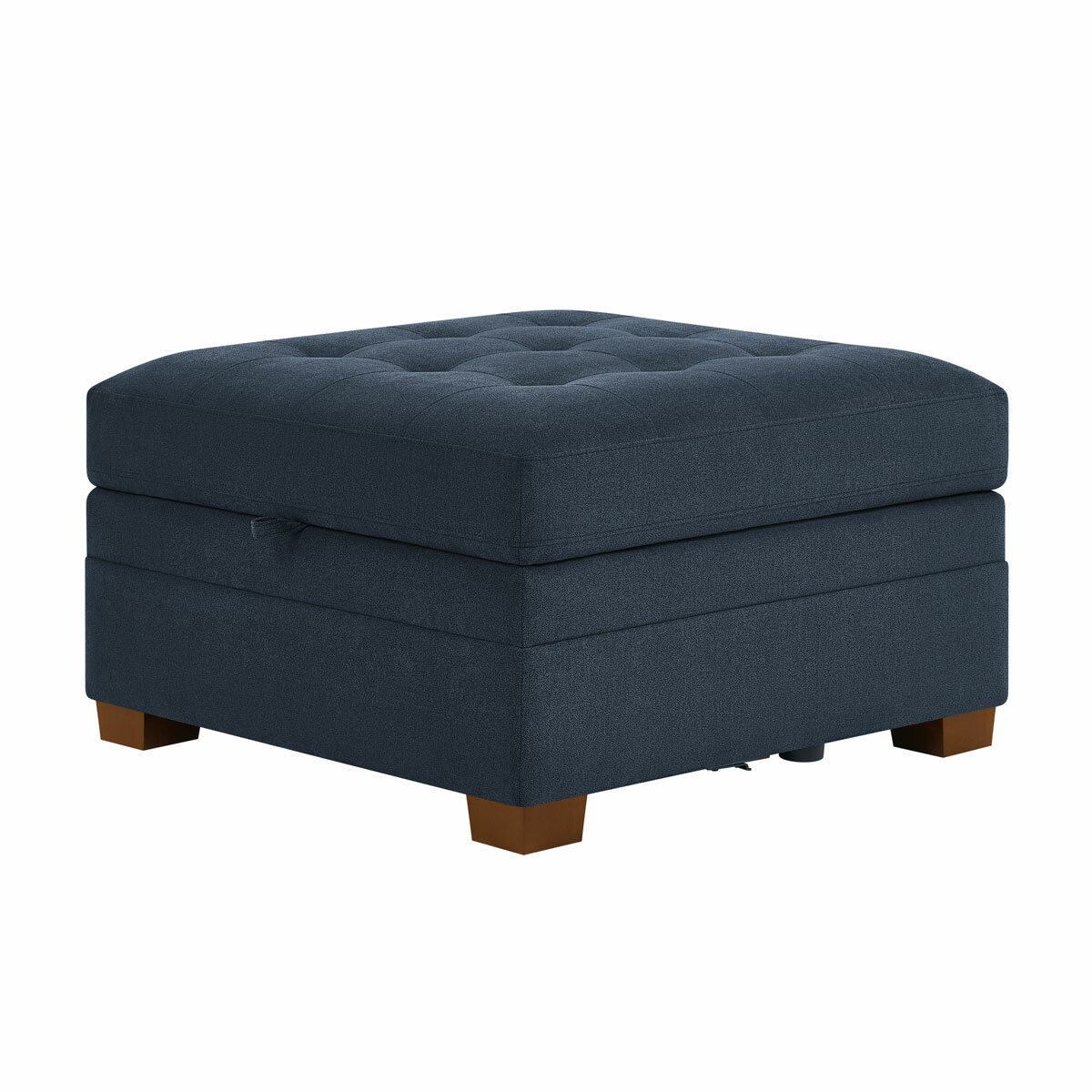 Tisdale Ottoman Piece Blue_White Background