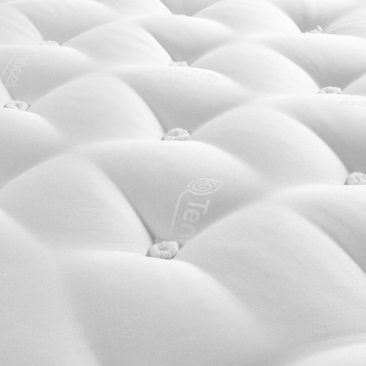 Silentnight British Wool 2400 Pocket Mattress & Sandstone Full Ottoman Divan in 3 Sizes