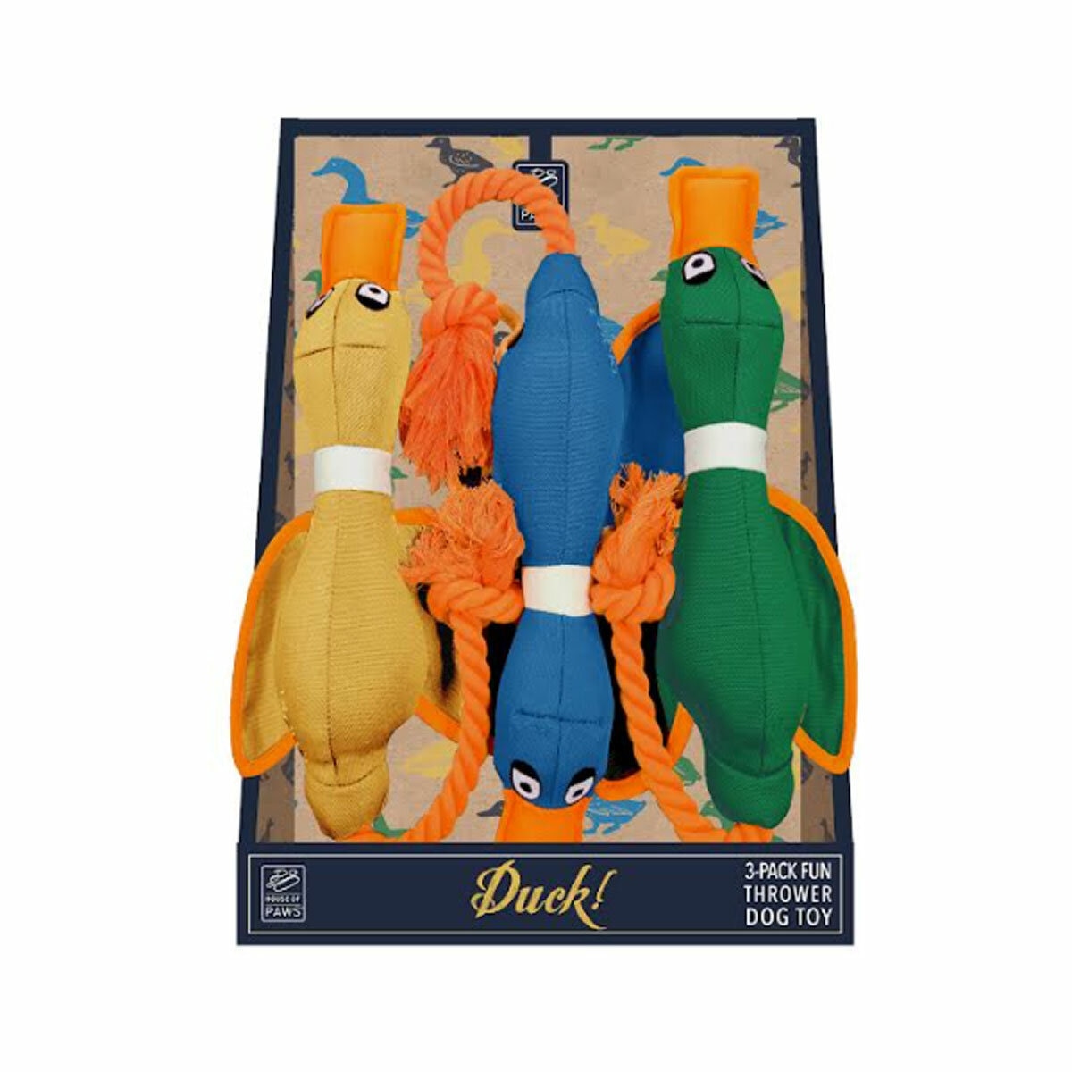 House of Paws Duck Dog Toys, 3 Pack House of Paws Duck Dog Toys, 3 Pack