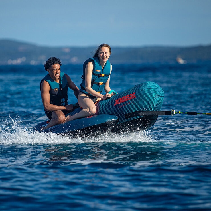 Lifestyle image of two women riding the Jobe Chaser