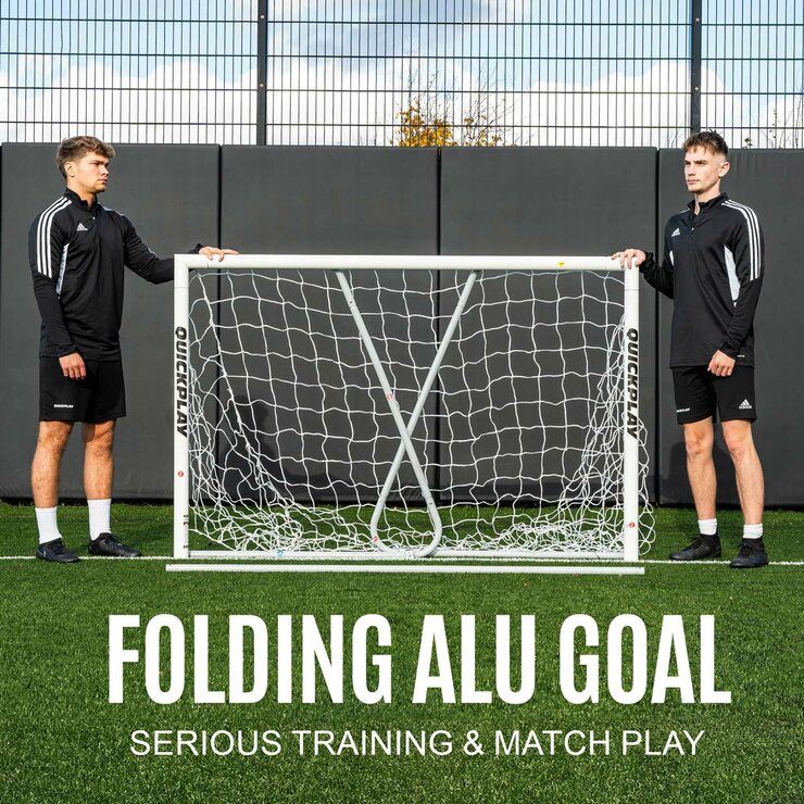 Lifestyle image showing the goal, folded Lifestyle image showing the goal, folded