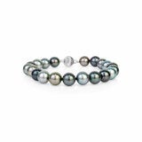 8-9mm Tahitian Pearl Bracelet, 14ct White Gold