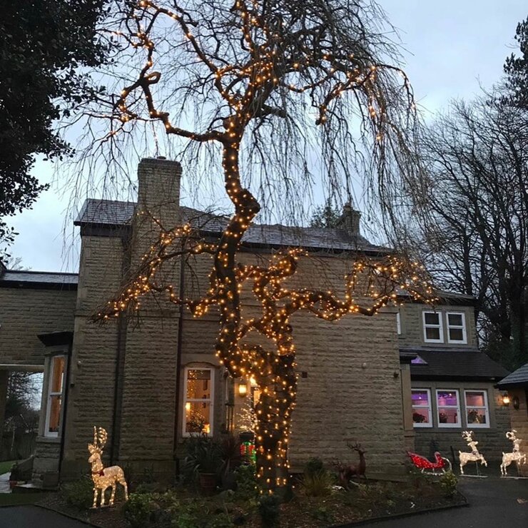 Lights4You 66ft (20m) 120 LED Warm White Outdoor String Lights