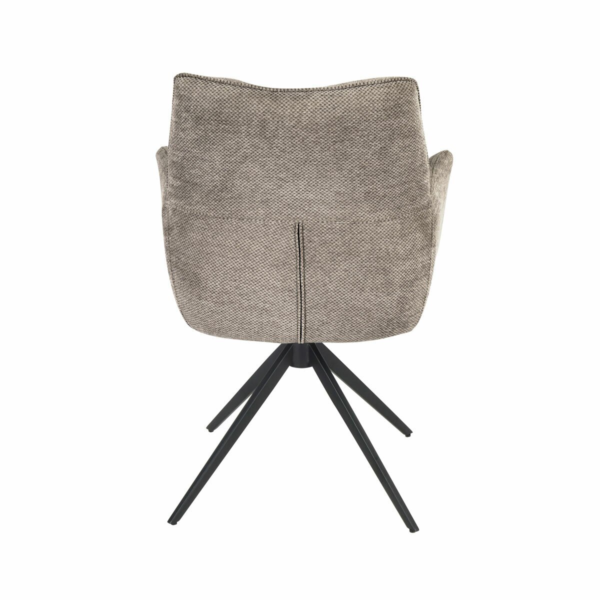 Indus Valley Capri Ceramic Extending Dining Table + 6 Taupe Chairs, Seats 6-8