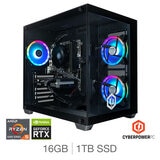 CyberPower, AMD Ryzen 5, 16GB RAM, 1TB SSD, NVIDIA GeForce RTX 4060, Gaming Desktop PC