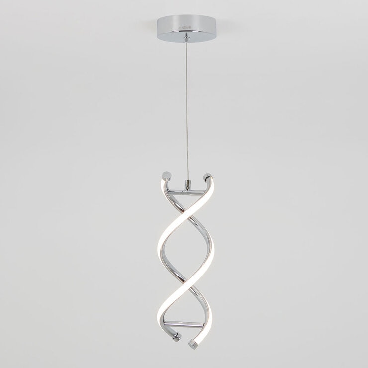 Artika DNA Single Light LED Pendant in Chrome