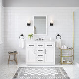 Alonso 42" Vanity lifestyle image with drawers open