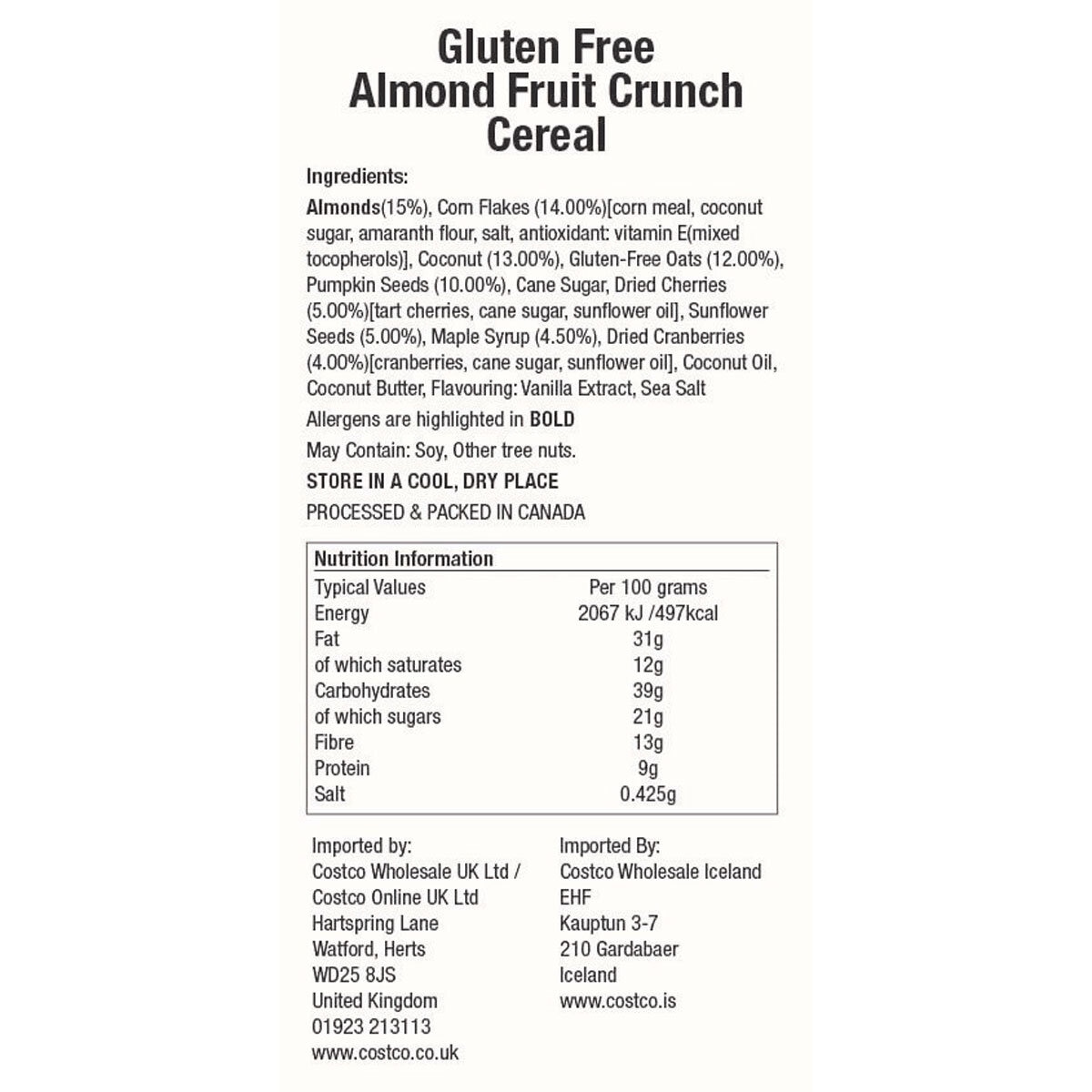 Nutritional Information