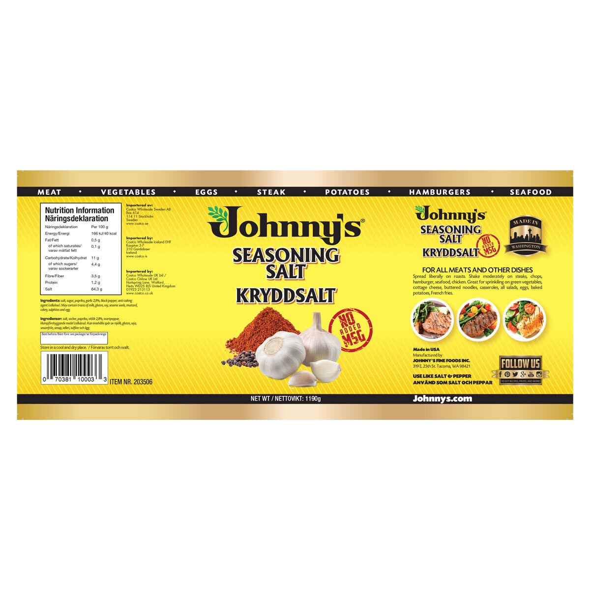 Product Label