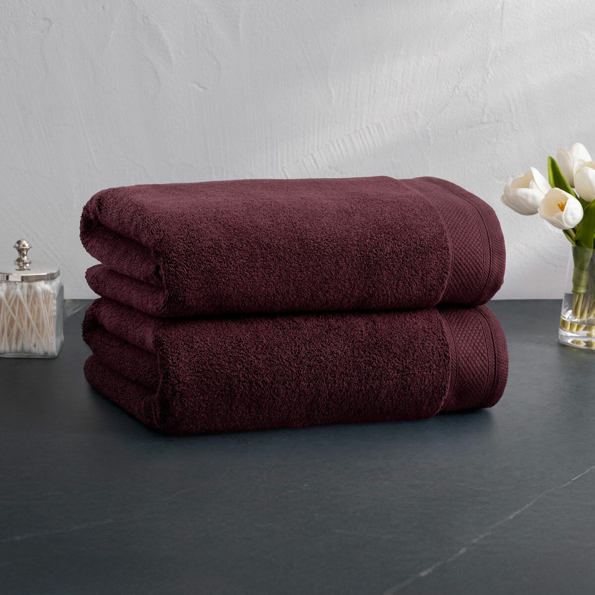 two towels stacked