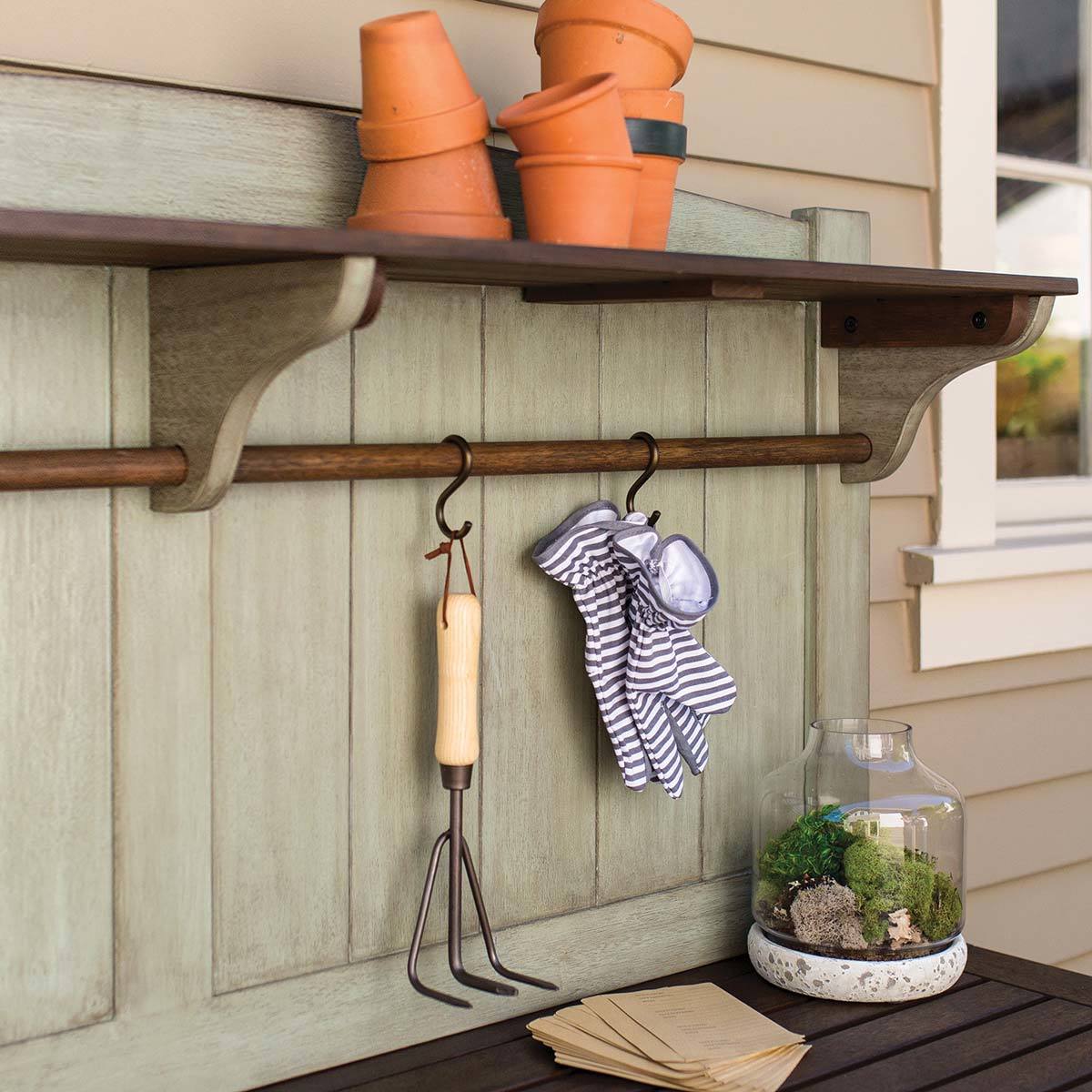 Pike and Main Outdoor 5ft 4" (163cm) Wooden Potting Bench Costco UK