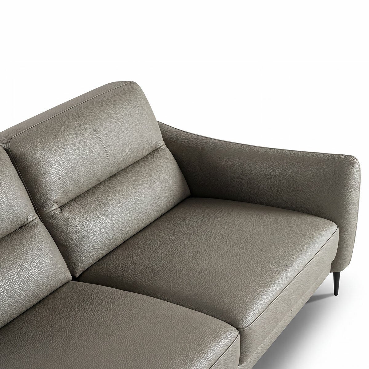 Nicoletti Jupiter Grey Leather Large 2 Seater Sofa Nicoletti Jupiter Grey Leather Large 2 Seater Sofa
