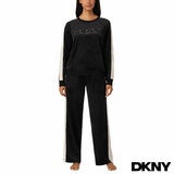 DKNY Women's Plush Lounge Set in Black DKNY Women's Plush Lounge Set in Black