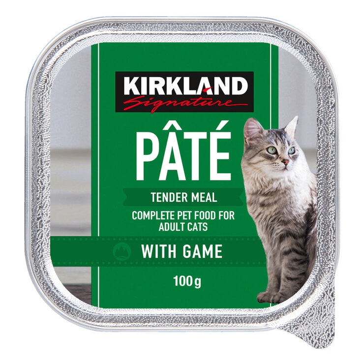 Kirkland Signature Cat Pate Tender Meal with Game, 100g