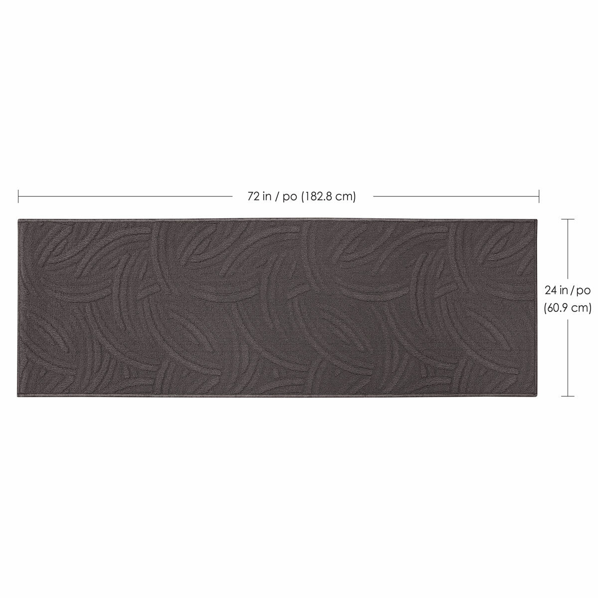 Multy Home Nova Floor Runner in Charcoal, 61 x 183 cm