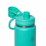 ThermoFlask Stainless Steel Water Bottle 710ml, 2 Pack in Surf Side & Tropical Hibiscus
