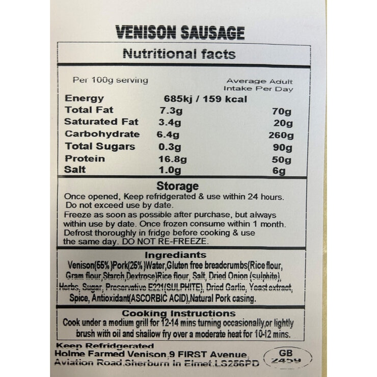 Nutritional Information Nutritional Information