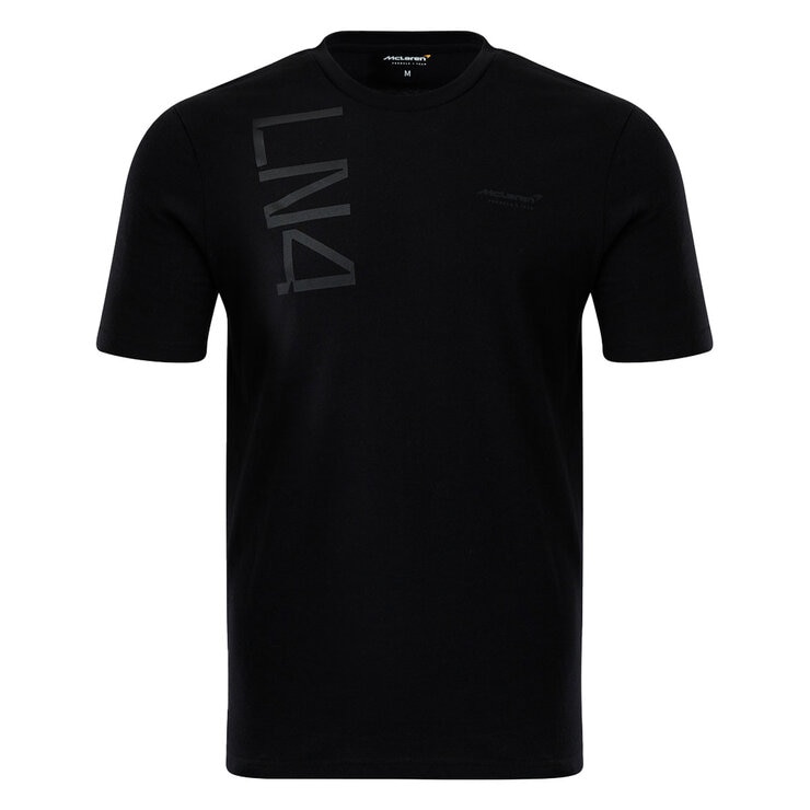 McLaren F1 Team Men's Driver Lando Norris LN4 Core Black T-shirt McLaren F1 Team Men's Driver Lando Norris LN4 Core Black T-shirt