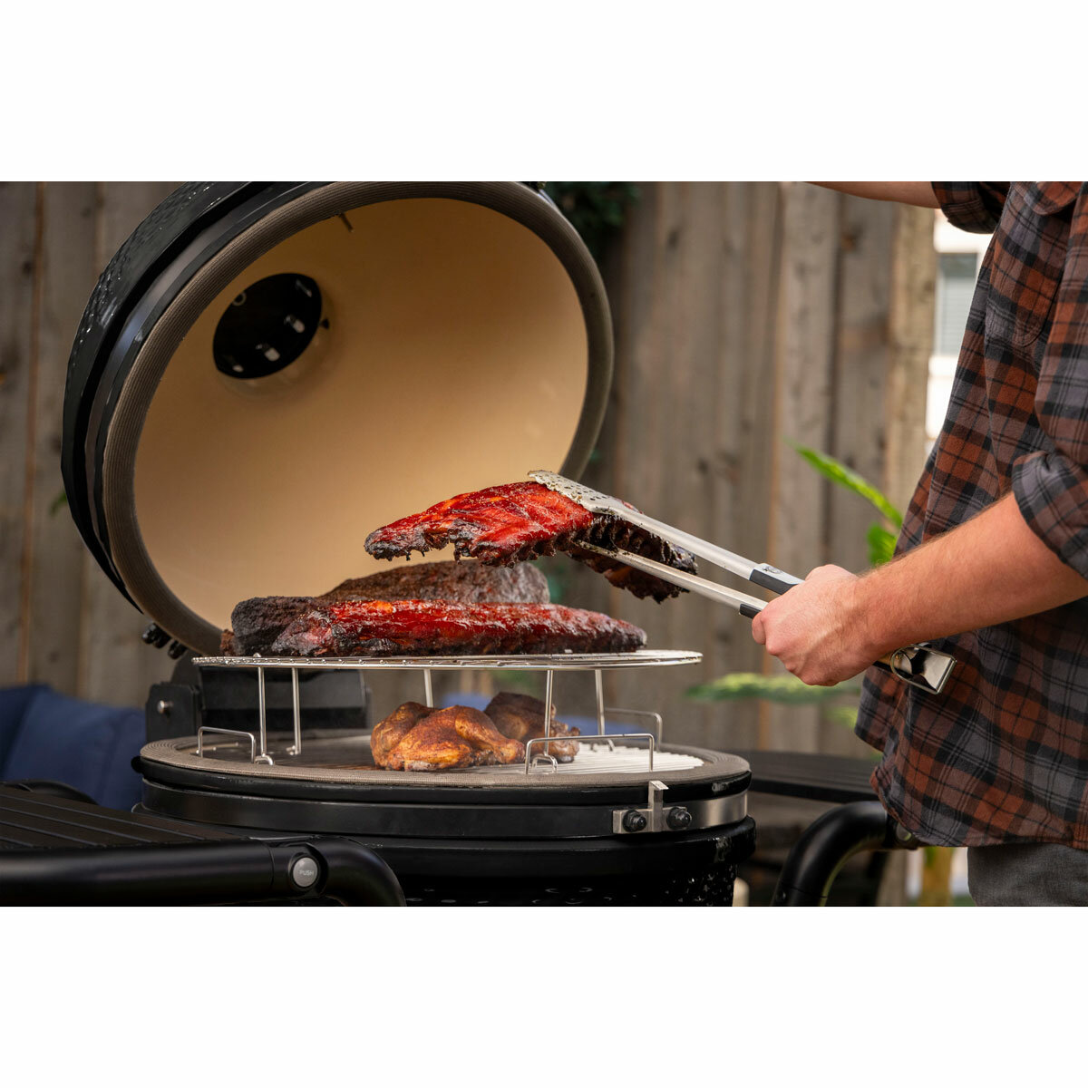 Pit Boss 24” (60 cm) Ceramic Kamado Charcoal Barbecue Grill + Cover in Black