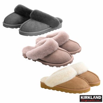 Kirkland Signature Women's Shearling Slippers Kirkland Signature Women's Shearling Slippers