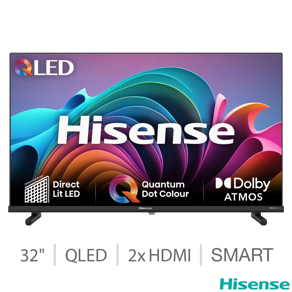 Dimensions HISENSE 32A5NQTUK 32" QLED TV
